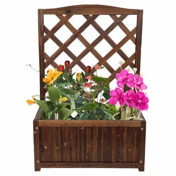 Plant Stand: Rectangular Multi-Tiered Solid Wood Plant Stand