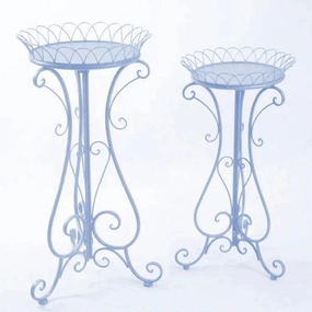 Plant Stand: Round Pedestal Plant Stand cactus succulent plant  