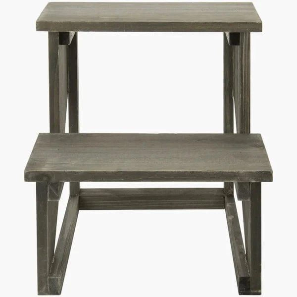 Plant Stand: Solid Wood 2 shelves Plant Stand