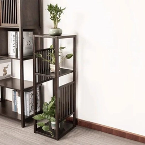 Plant Stand: Square Bamboo Square Bamboo Plant Stand cactus succulent plant  
