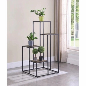 Plant Stand: Square Multi-Tiered Plant Stand cactus succulent plant  