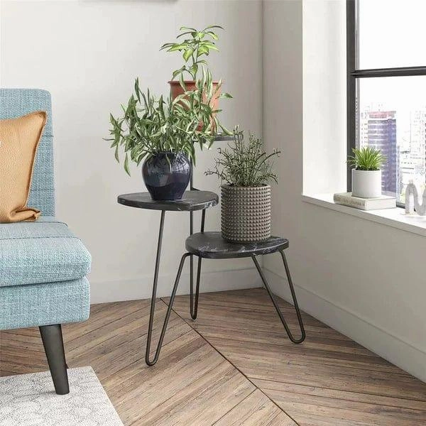 Plant Stand: Triangular Multi-Tiered Plant Stand