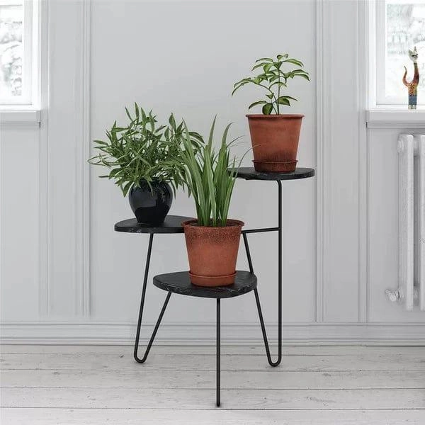 Plant Stand: Triangular Multi-Tiered Plant Stand
