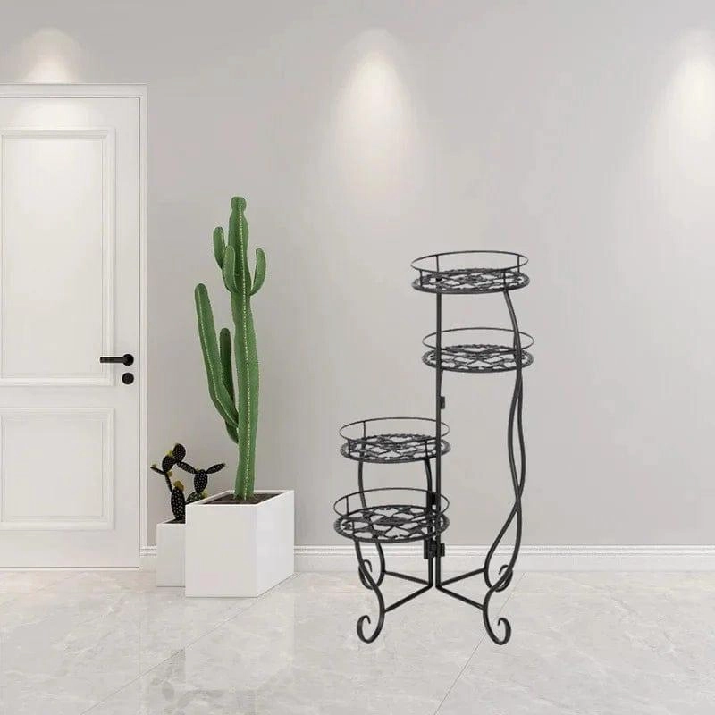 Plant Stand: Vintage Round Multi-Tiered Plant Stand