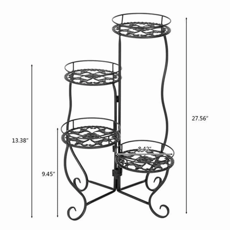 Plant Stand: Vintage Round Multi-Tiered Plant Stand