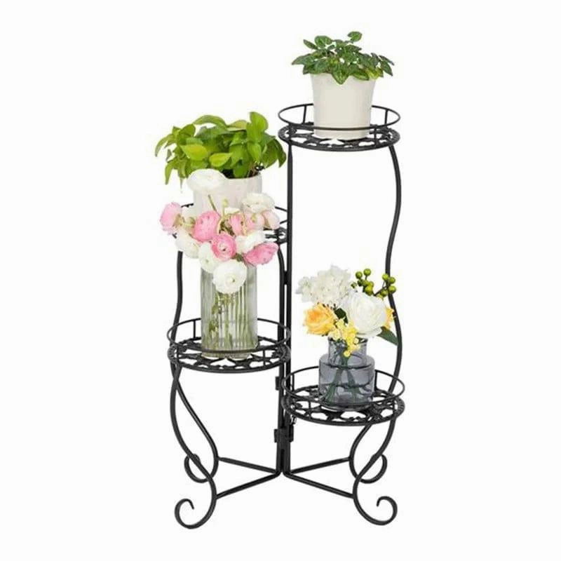 Plant Stand: Vintage Round Multi-Tiered Plant Stand