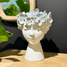 Planter Decorative Figure Blue plant seeds  