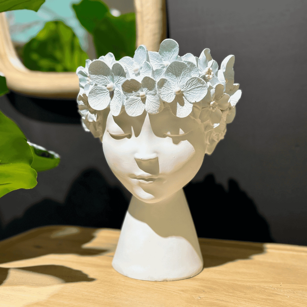 Planter Decorative Figure Blue plant seeds  