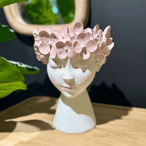 Planter Decorative Figure Pink plant seeds  