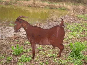 Plasma Cut Goat decorative plants  