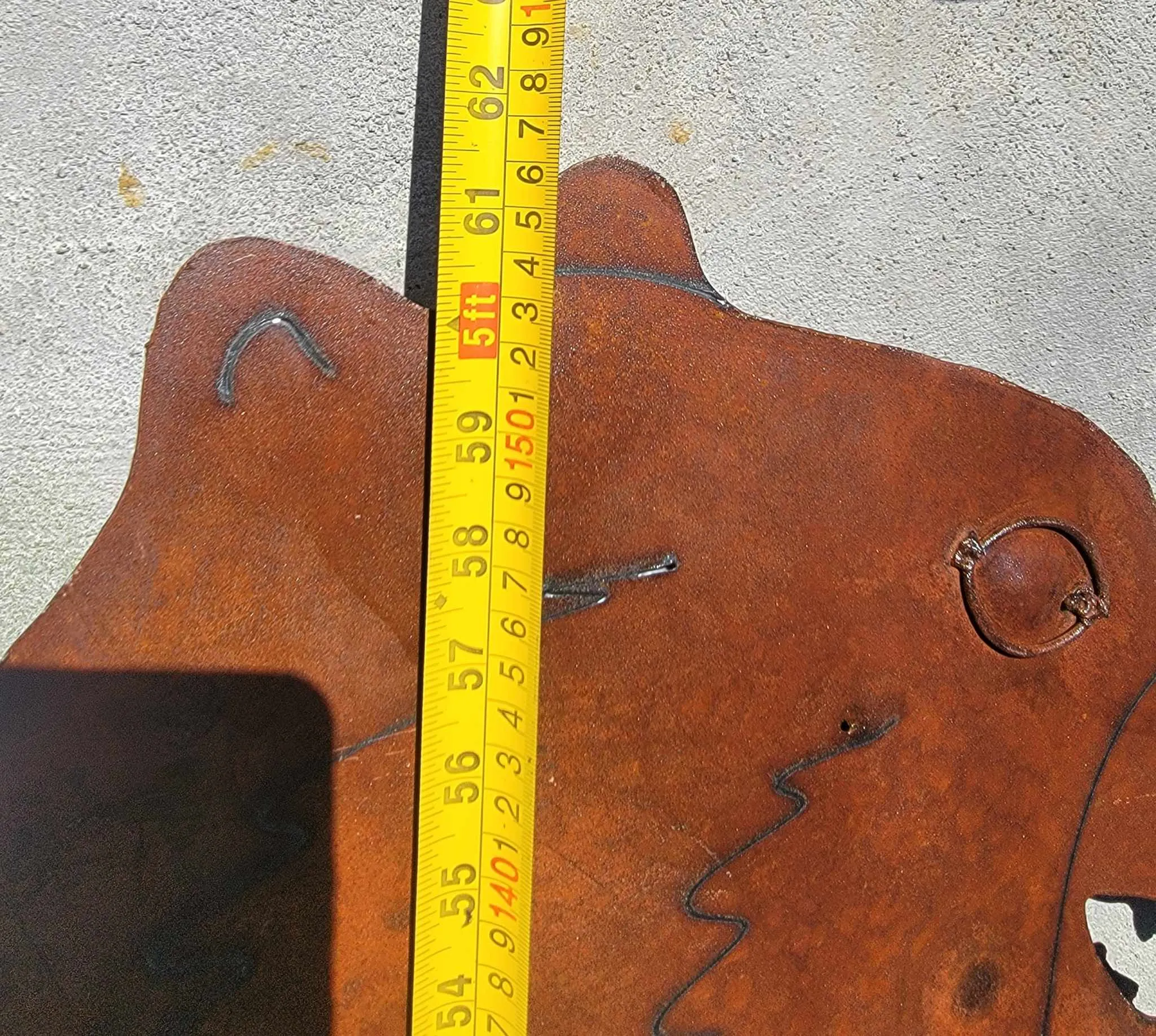 PLASMA CUT STANDING BEAR METAL