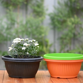 Plastic Bello Bowl 30 Pot/ Planter- Set of 4 classic flowerpot  