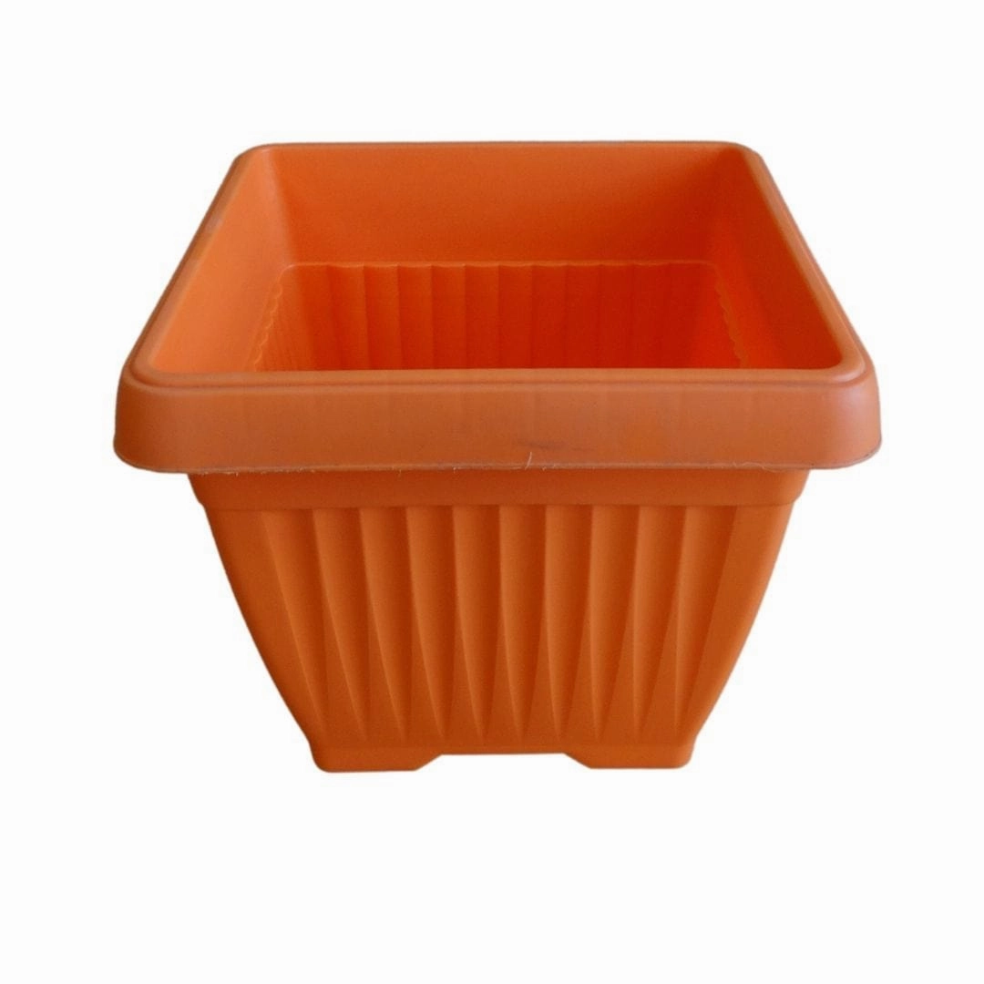 Plastic Bello Square-25 Pot, Dia- 25 cm