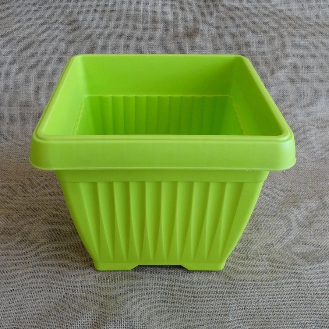 Plastic Bello Square-25 Pot, Dia- 25 cm