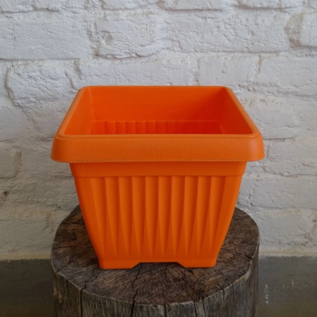 Plastic Bello Square-25 Pot, Dia- 25 cm