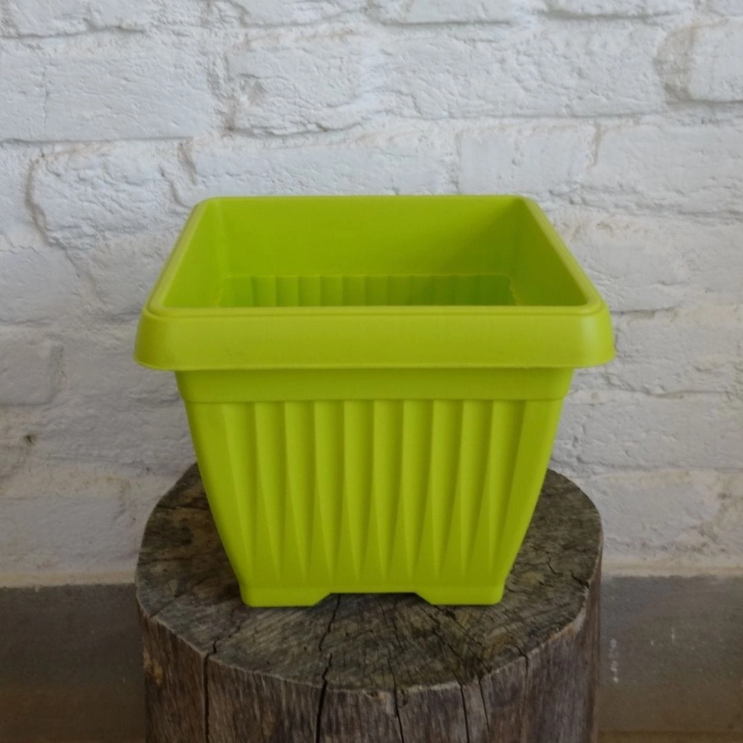 Plastic Bello Square-25 Pot, Dia- 25 cm