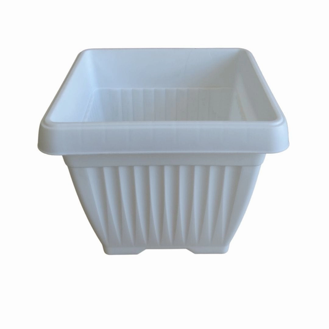 Plastic Bello Square-25 Pot, Dia- 25 cm