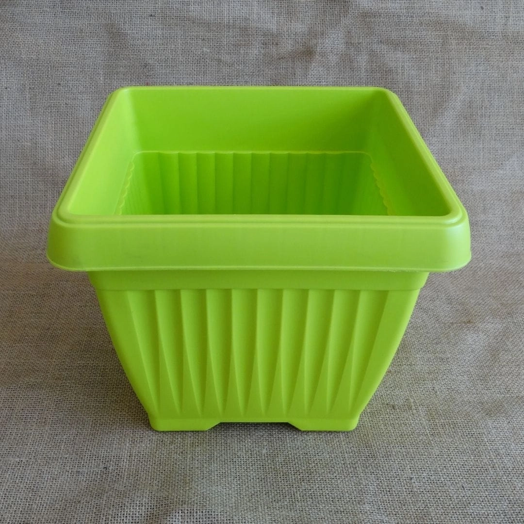 Plastic Bello Square-25 Pot, Dia- 25 cm