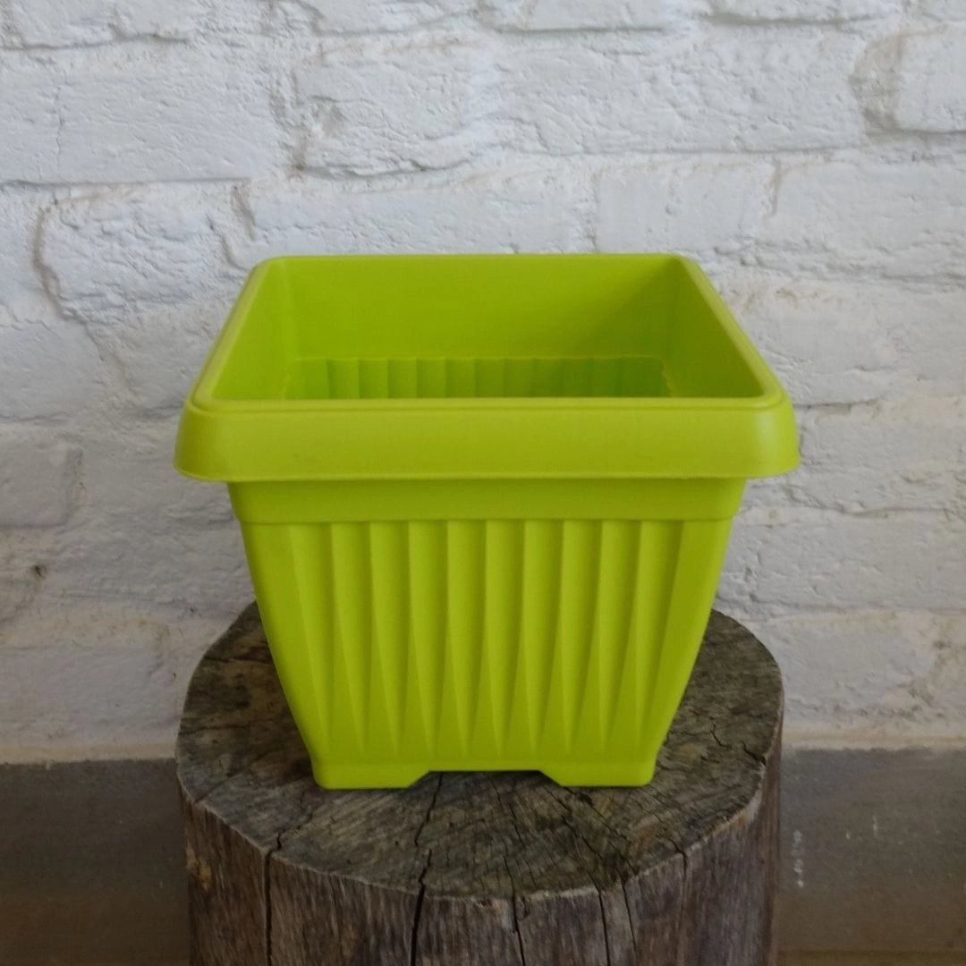 Plastic Bello Square-25 Pot, Dia- 25 cm