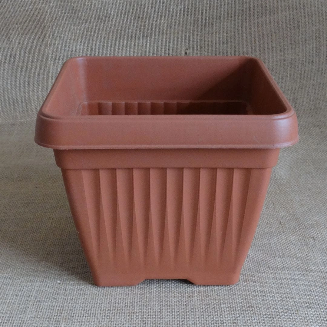 Plastic Bello Square Pot, Dia-10 inch classic flowerpot  