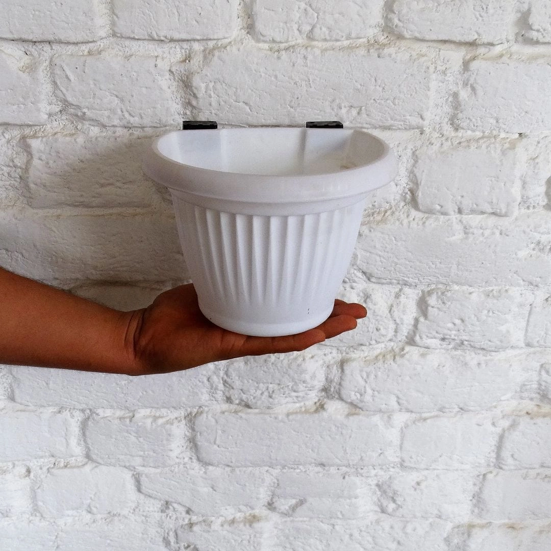 Plastic Bello Wall Planter, Dia-5.7 Inch