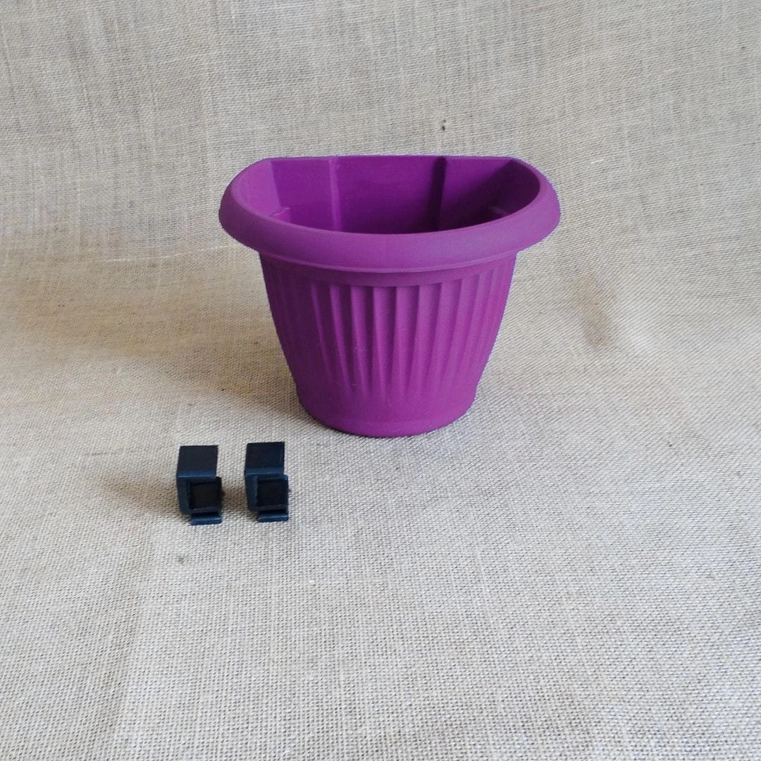 Plastic Bello Wall Planter, Dia-5.7 Inch