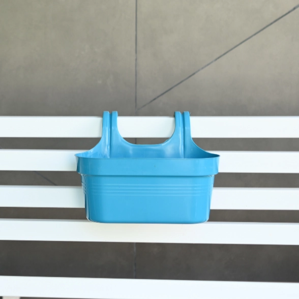 Plastic Double Hook Railing Pot- Set of 4