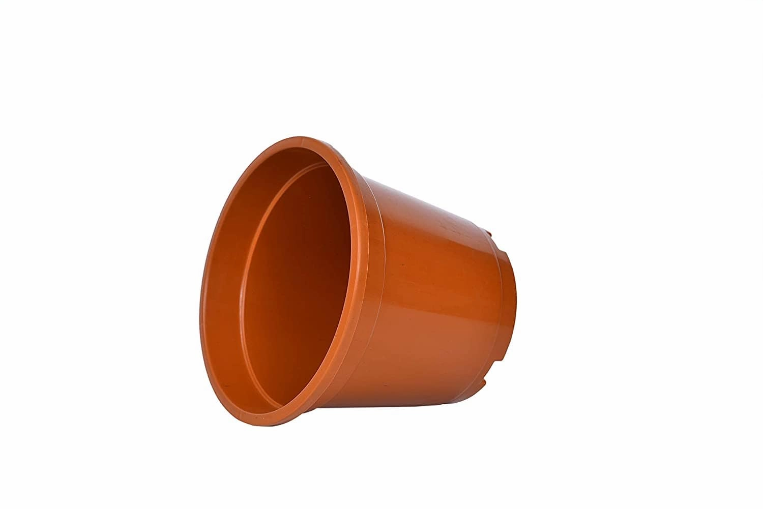 Plastic Planter (Brown, Set Of 12)