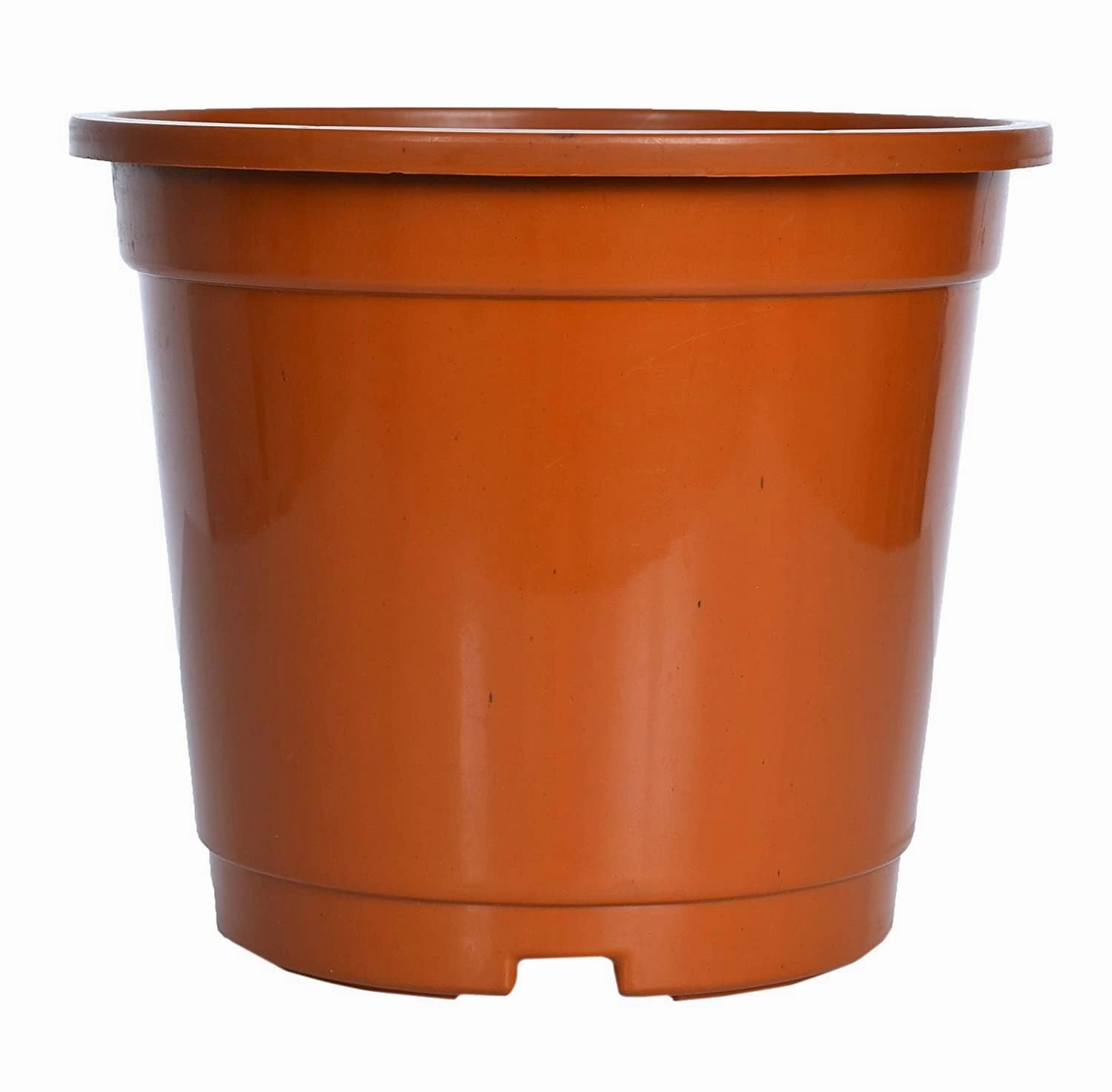 Plastic Planter (Brown, Set Of 3)