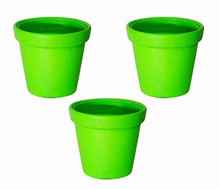 Plastic Planter Round Pots (Set of 3)
