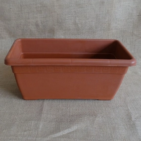 Plastic Window Planter, Terracotta Colour classic flowerpot  