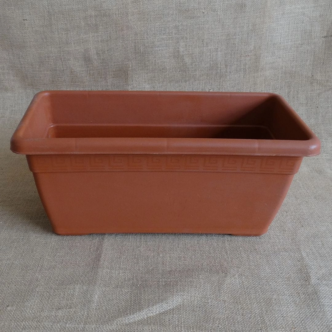Plastic Window Planter, Terracotta Colour hanging green plant  