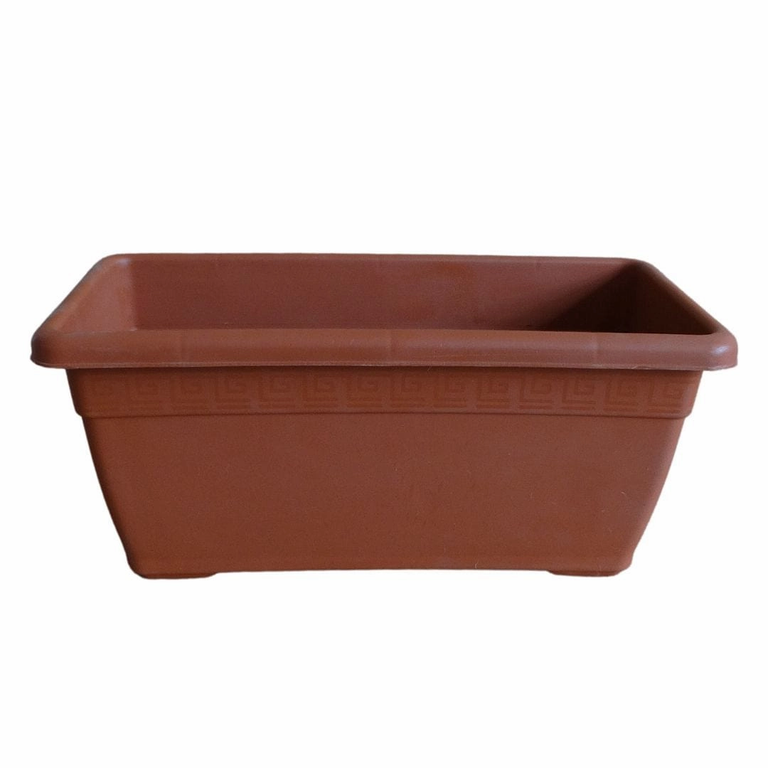 Plastic Window Planter, Terracotta Colour