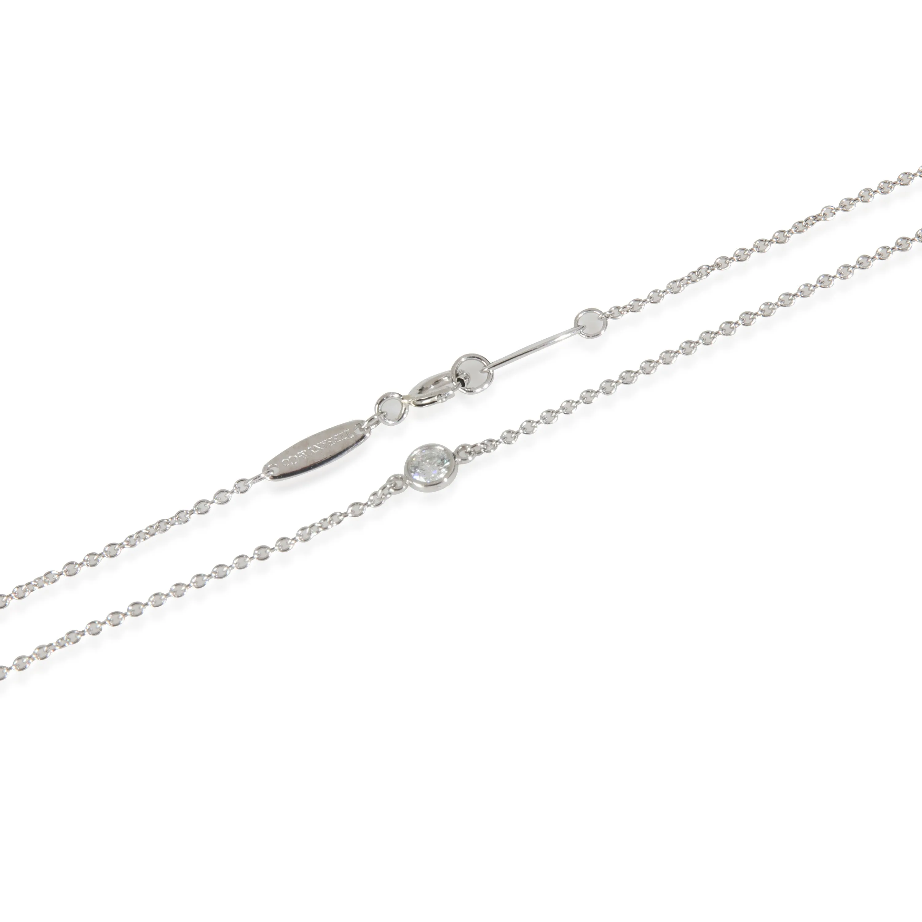 Platinum Diamond Elsa Peretti Diamond By The Yard Necklace