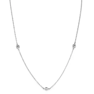 Platinum Diamond Elsa Peretti Diamond By The Yard Necklace