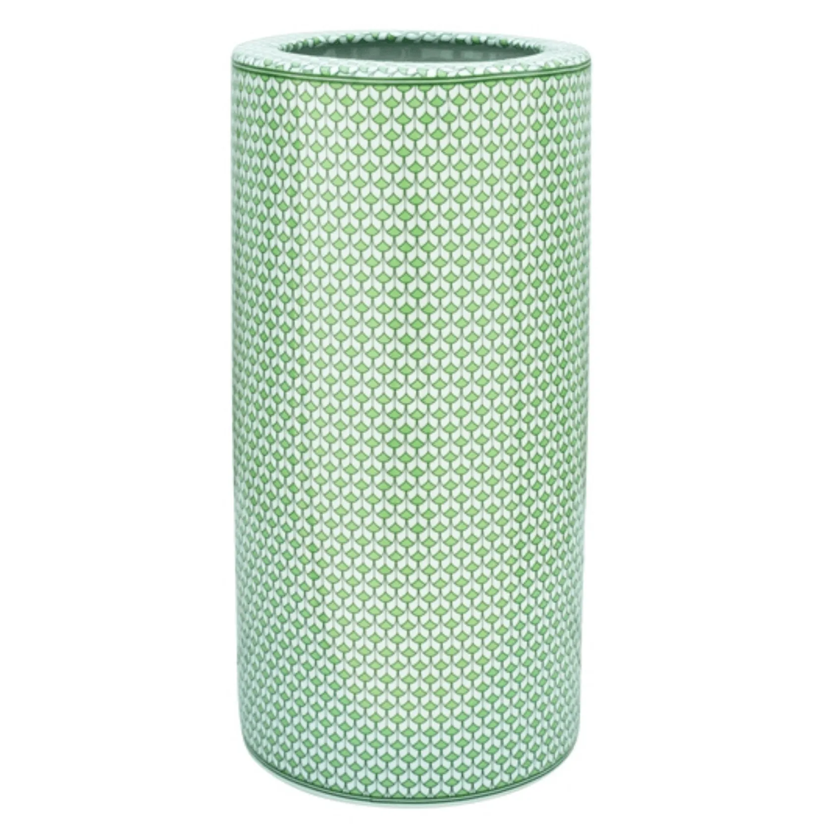 Porcelain Green Fish Scale Umbrella Stand dried flowers  