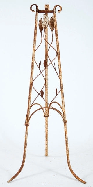 Pot holder 3 legs w/ leaves cactus succulent plant  