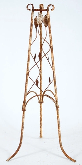 Pot holder 3 legs w/ leaves cactus succulent plant  