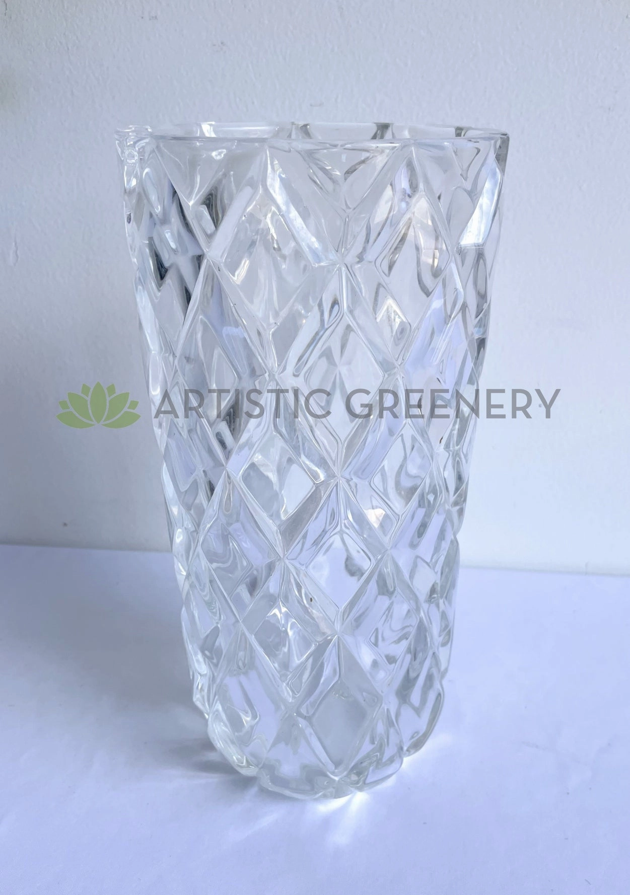 Pressed / Pattern Glass Vase (Premium) 2 Styles