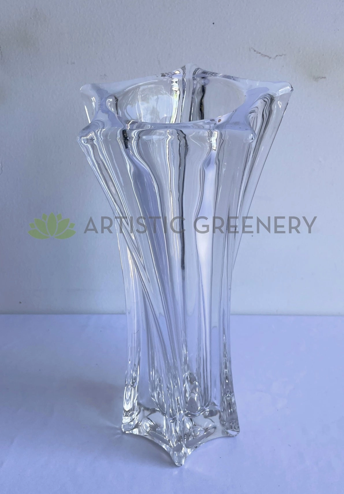 Pressed / Pattern Glass Vase (Premium) 2 Styles