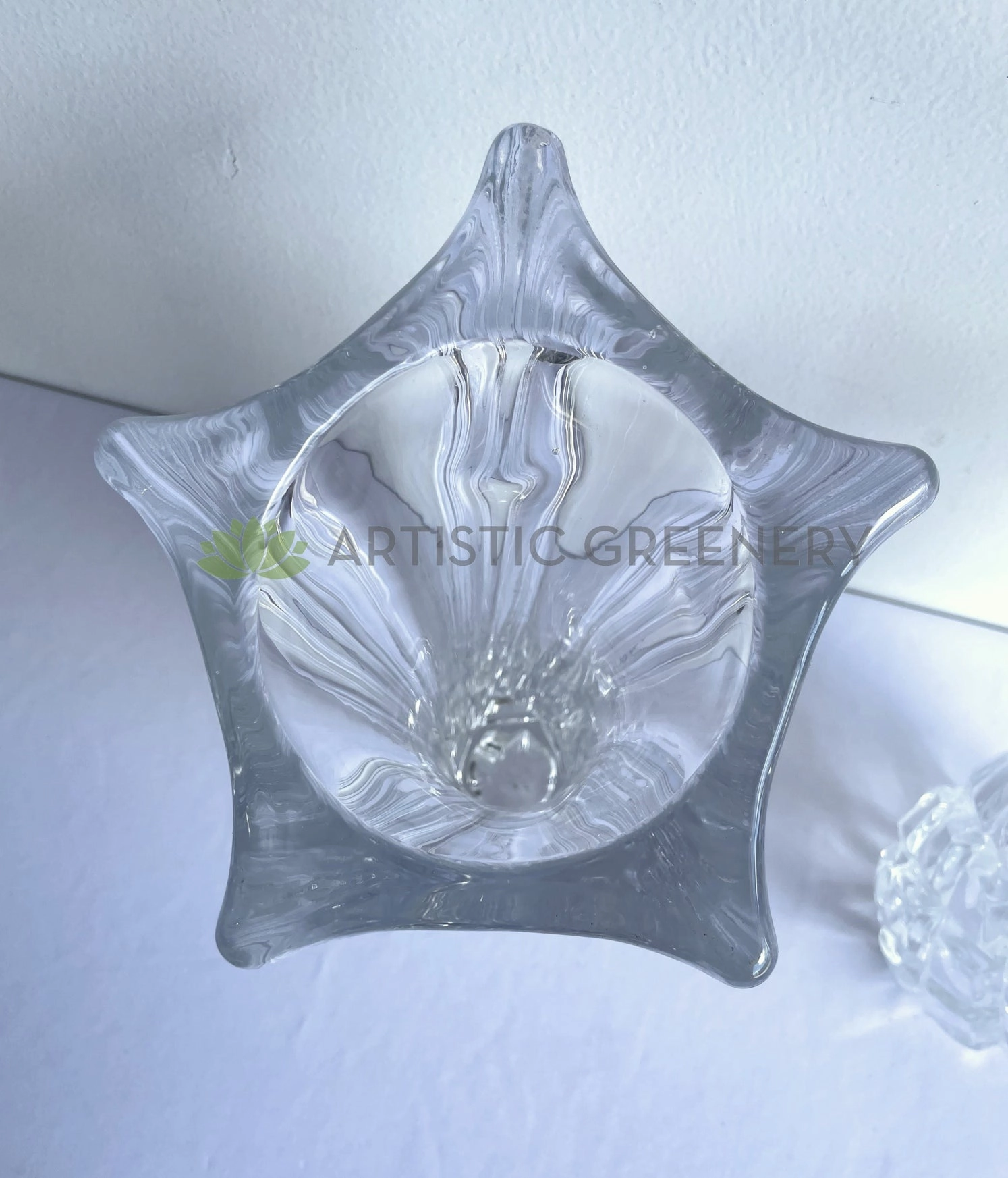 Pressed / Pattern Glass Vase (Premium) 2 Styles