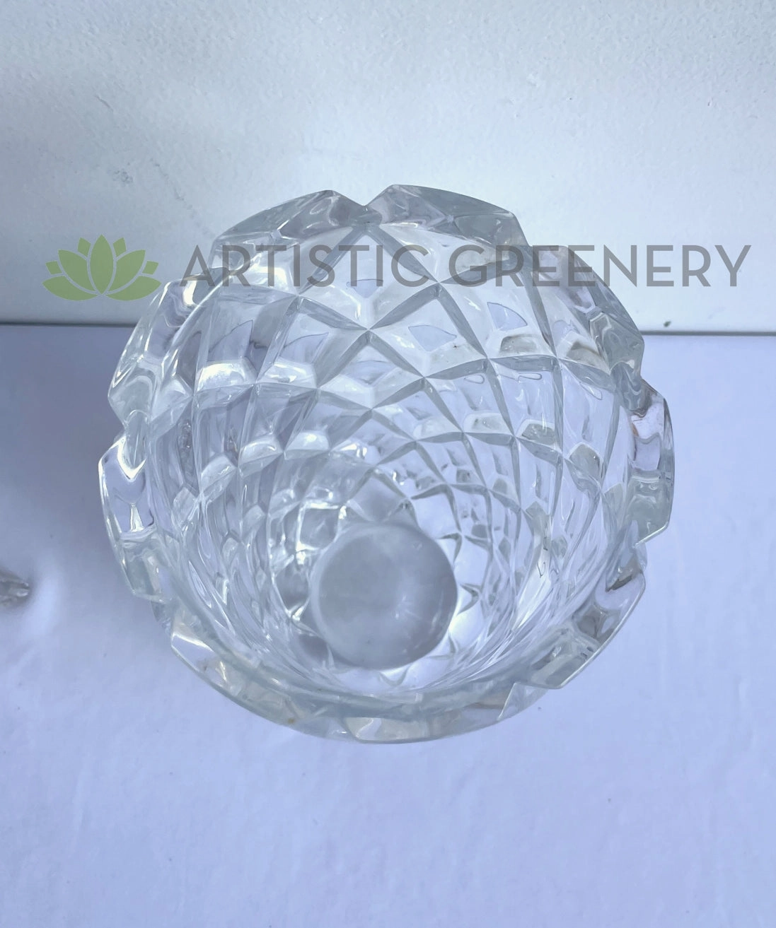 Pressed / Pattern Glass Vase (Premium) 2 Styles