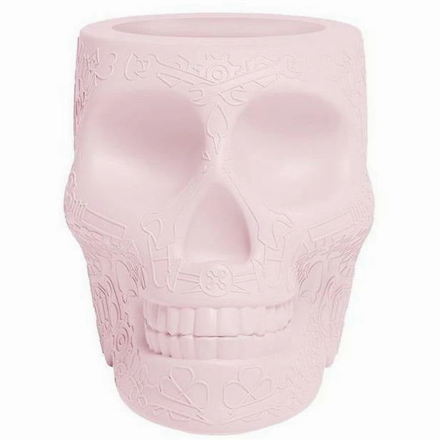 Qeeboo Mexico Planter And Pen Holder Xs, Light Mauve dried green plant  