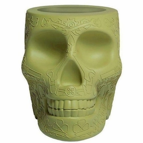 Qeeboo Mexico Planter And Pen Holder Xs, Lime dried green plant  
