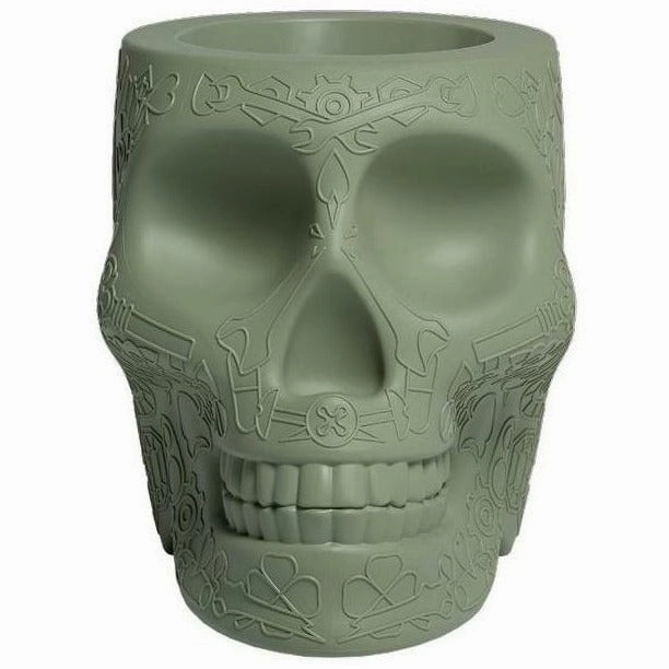 Qeeboo Mexico Planter/Champagne Cooler, Balm Green dried green plant  