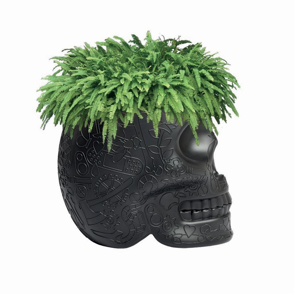 Qeeboo Mexico Planter/Champagne Cooler, Black