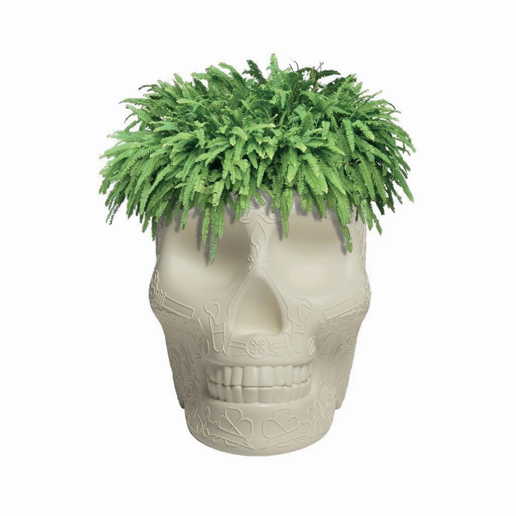 Qeeboo Mexico Planter/Champagne Cooler, Ivory