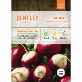 Radish, Sparkler Seed Packets floating plant shelf  