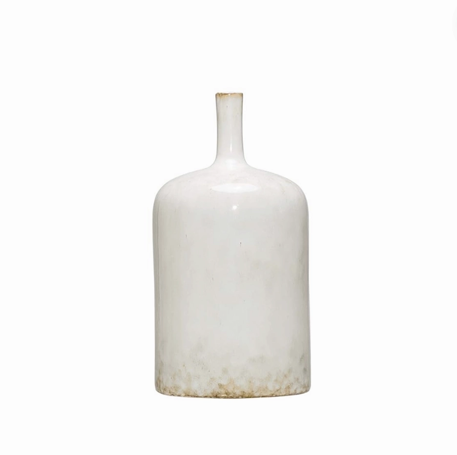 Reactive Glazed Stoneware Vases