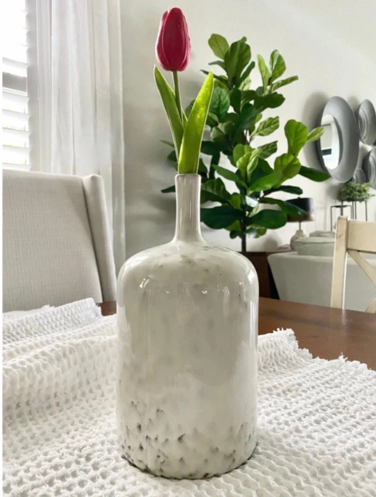 Reactive Glazed Stoneware Vases